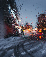 rain on the window