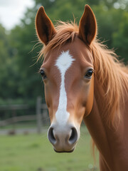 "Young Red Roan Filly"