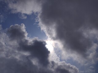 Obraz premium Clouds and sun