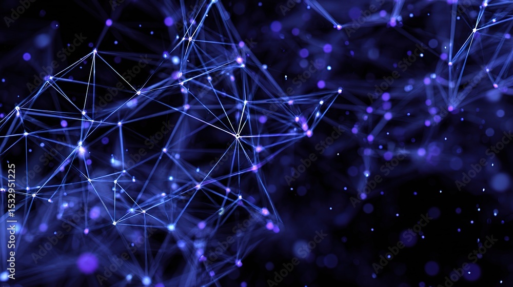 Poster Abstract Technology Network Background with Metallic Elements