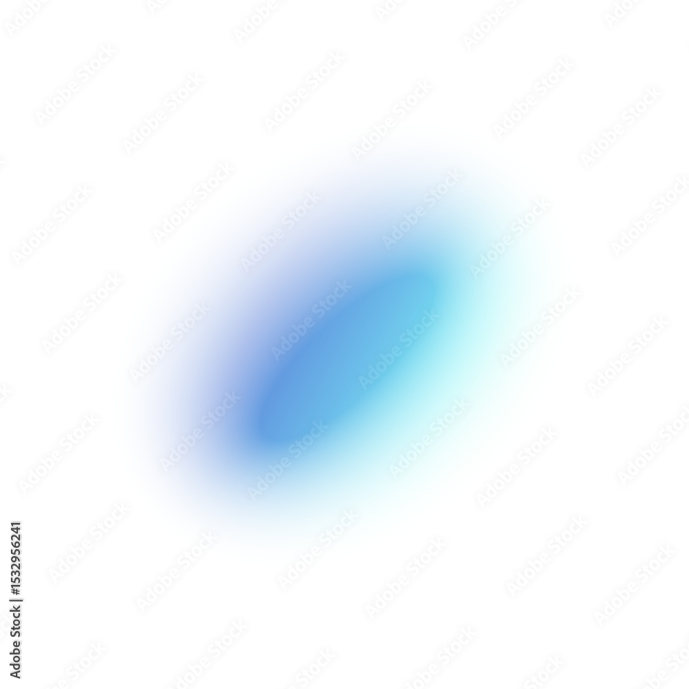 Poster soft blue gradient background with smooth color transition, pastel mesh elements, blurred circular s
