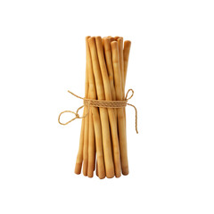 Bundle of Crispy Breadsticks Tied with Twine