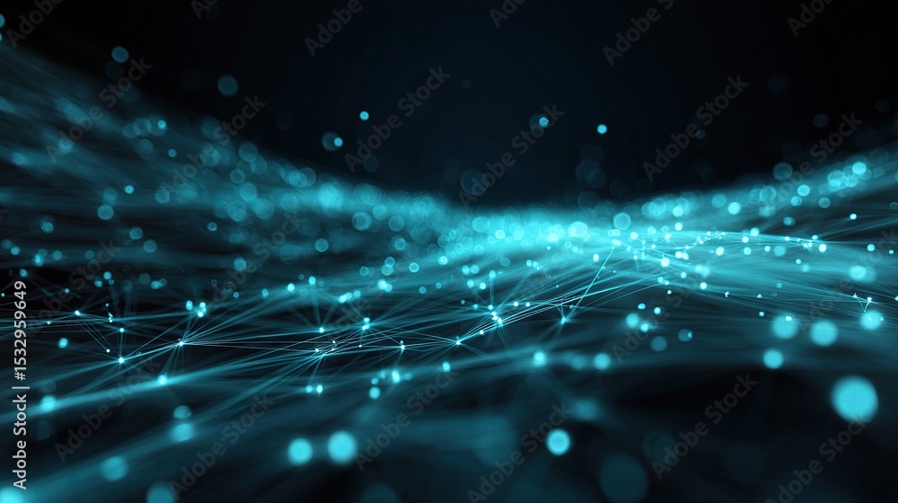 Aufkleber abstract technology background with moving light stream effect