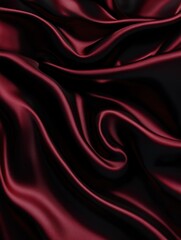 Fototapeta premium Dark crimson ruby burgundy wine maroon red black abstract background. Rich deep gradient. Velvet satin fabric. Luxury elegant premium aesthetic