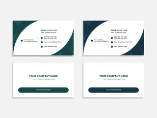 Creative modern  business card  template Layout