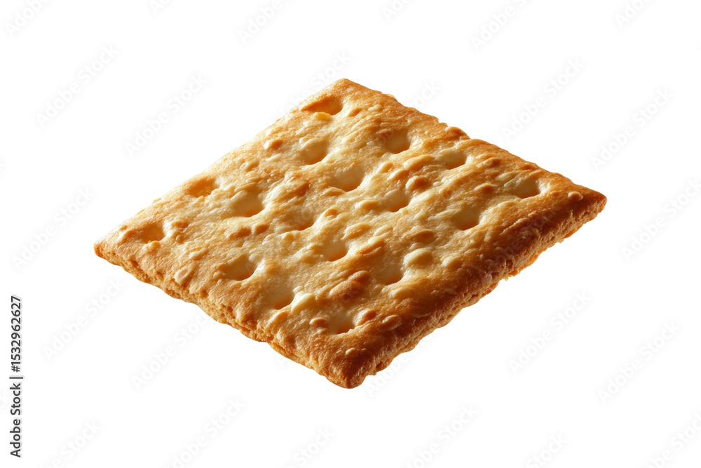 Poster a close up of a cracker with a white background