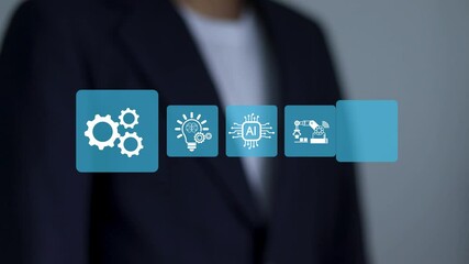 RPA, Robotic process automation concept. Automation technology for automate business tasks with AI. Digital transformation and change management. - Powered by Adobe