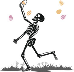 Running woman soccer player silhouette vector illustration