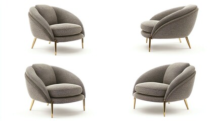 Stylish and modern armchairs in a cozy setting, perfect for enhancing any living space. Ideal for interior design projects or home decor inspiration.