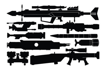 Diverse Black Silhouette Vector Collection A Versatile Set of Illustrations for Various Creative Projects and Design Needs