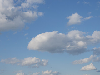 Closeup shot of the blue sky background
