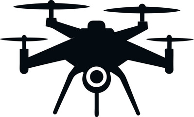 Naklejka premium vector illustration of silhouette drone