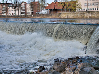 River Weser in Hameln, Germany
