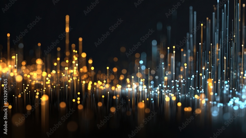 Poster abstract technology background with overlapping glowing elements