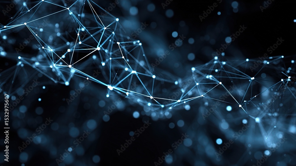Aufkleber abstract technology network background with multidirectional lines