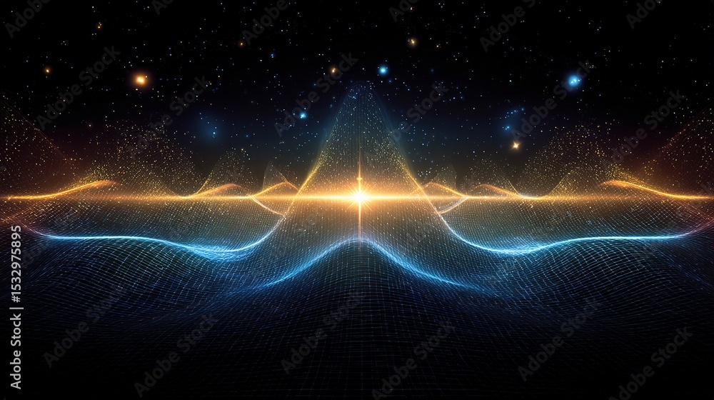 Poster Quantum Wave Field Visualization in Deep Space Environment