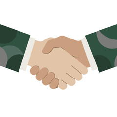 Business handshake icon symbolizing trust, ethics, and ESG partnership