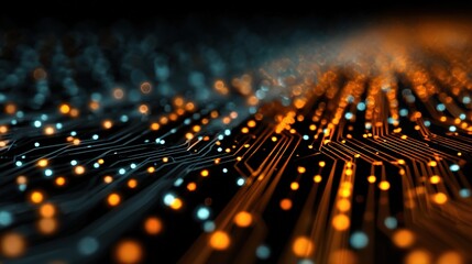Vibrant Digital Technology Background with Overlapping Patterns