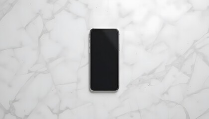 Black phone  on white background