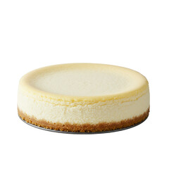 Classic Creamy New York Style Cheesecake on Metallic Base