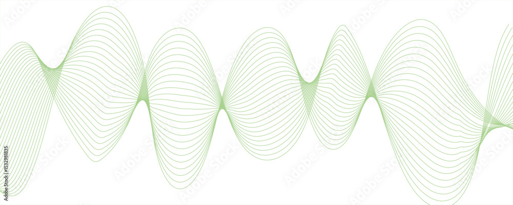 Poster abstract wave design with a series of flowing, overlapping sinusoidal curves in a gradient. spaced a