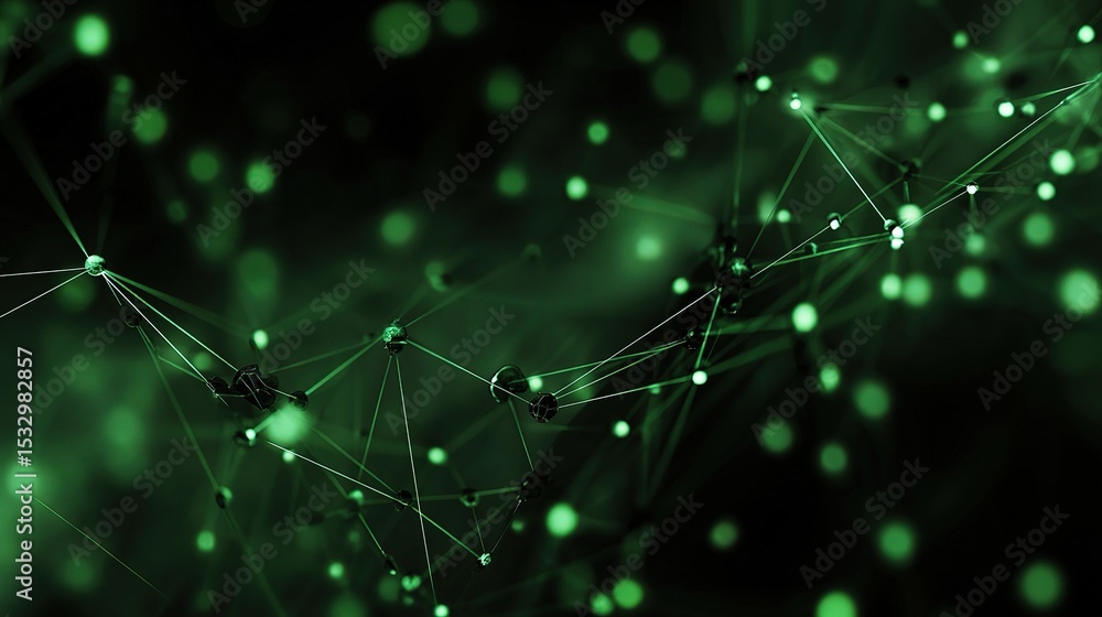 Poster abstract technology network background with holographic elements
