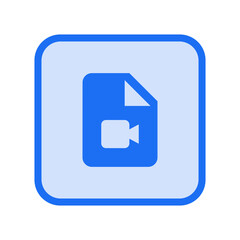 Obraz premium Video File Icon