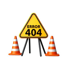 Error 404 Page Not Found -  Website Maintenance Illustration