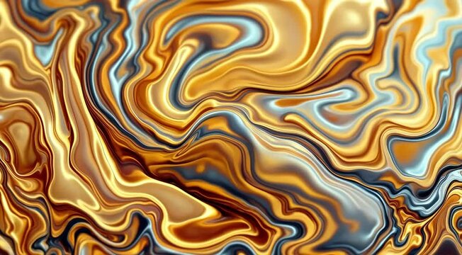  Slow moving liquid forms creating intricate, organic textures that continually change as they move
