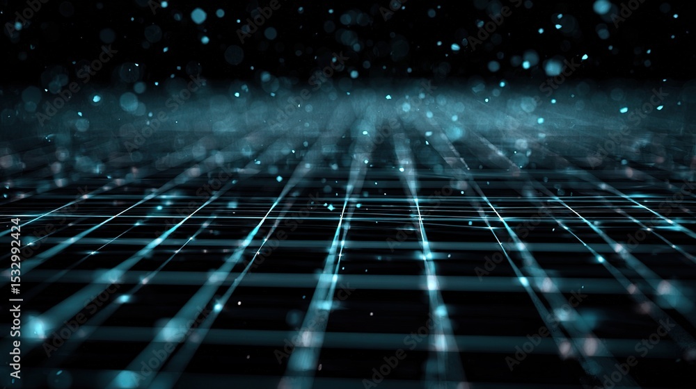 Poster abstract digital data grid in 4k resolution seamless design