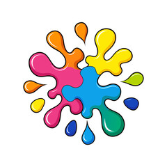 ink splashes forming ripple like patterns vector art