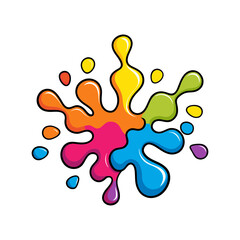 ink splashes forming ripple like patterns vector art