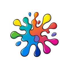 ink splashes forming ripple like patterns vector art