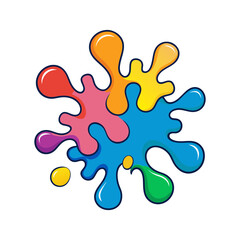 ink splashes forming ripple like patterns vector art
