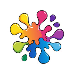 ink splashes forming ripple like patterns vector art