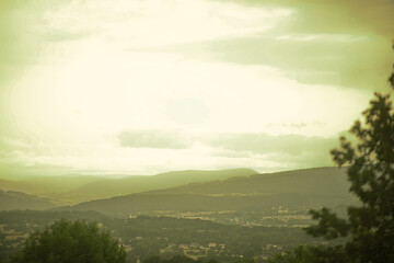 sunrise in the mountains