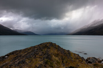 The clouds over the lake