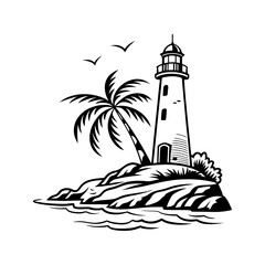 island logo design very simple vector art silhouette