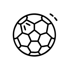 Obraz premium Soccer ball bouncing in a minimalist line drawing style 