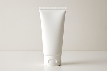 Simple and elegant cosmetic jar with no branding or label, placed on a clean neutral background. Ideal mockup image for skincare, beauty, or cosmetic product advertisement.