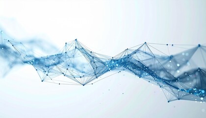 Abstract digital connections creating a network