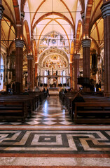 Fototapeta premium Ancient church in the city of Verona.