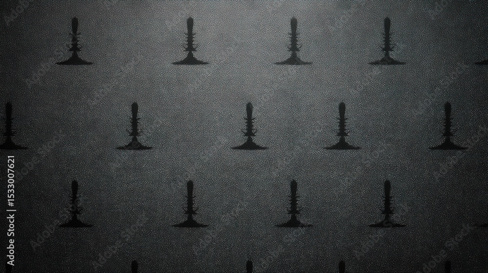 Poster minimal black pattern with subtle grey candlestick design background
