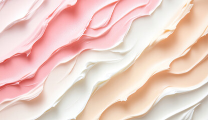 Swirls of pastel cream textures