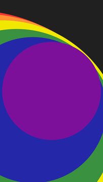 Circle Pride Rainbow Vertical Transitions 2 MOGRT 422