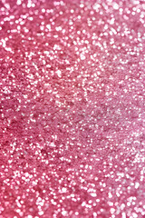 A seamless glitter surface with a uniform pink texture, smooth distribution of glitter particles, metallic shimmer, sparkling pink tones, and elegance and cuteness