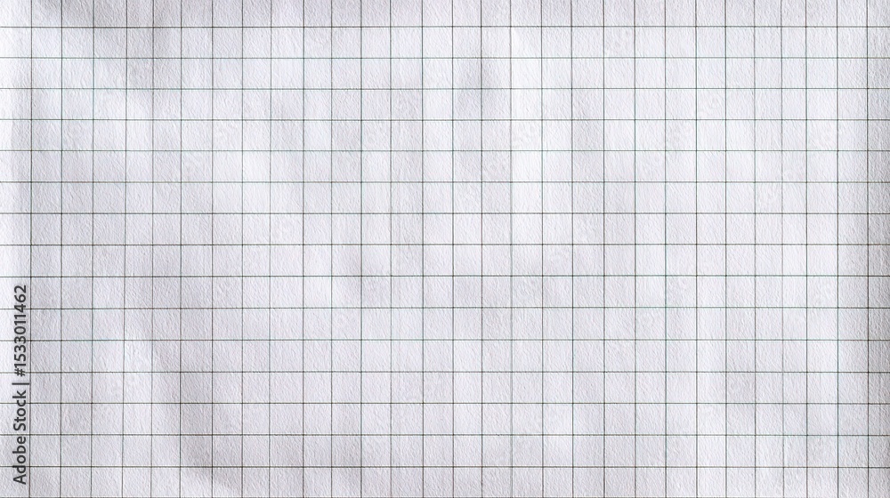 Poster plain white squared grid paper background for creative projects