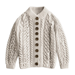 Fototapeta premium chunky knit cardigan chunky knit cardigan chunky knit cardigan with wood buttons, cozy winter layering, timeless warm sweater style