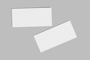 realistic gift voucher blank mockup template