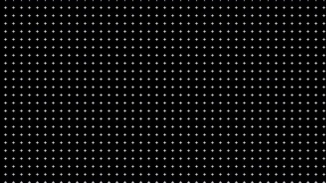 white spinning tiny crosshairs cross on a black background photography contact sheet animated backdrop wallpaper or video overlay 4K graphics element